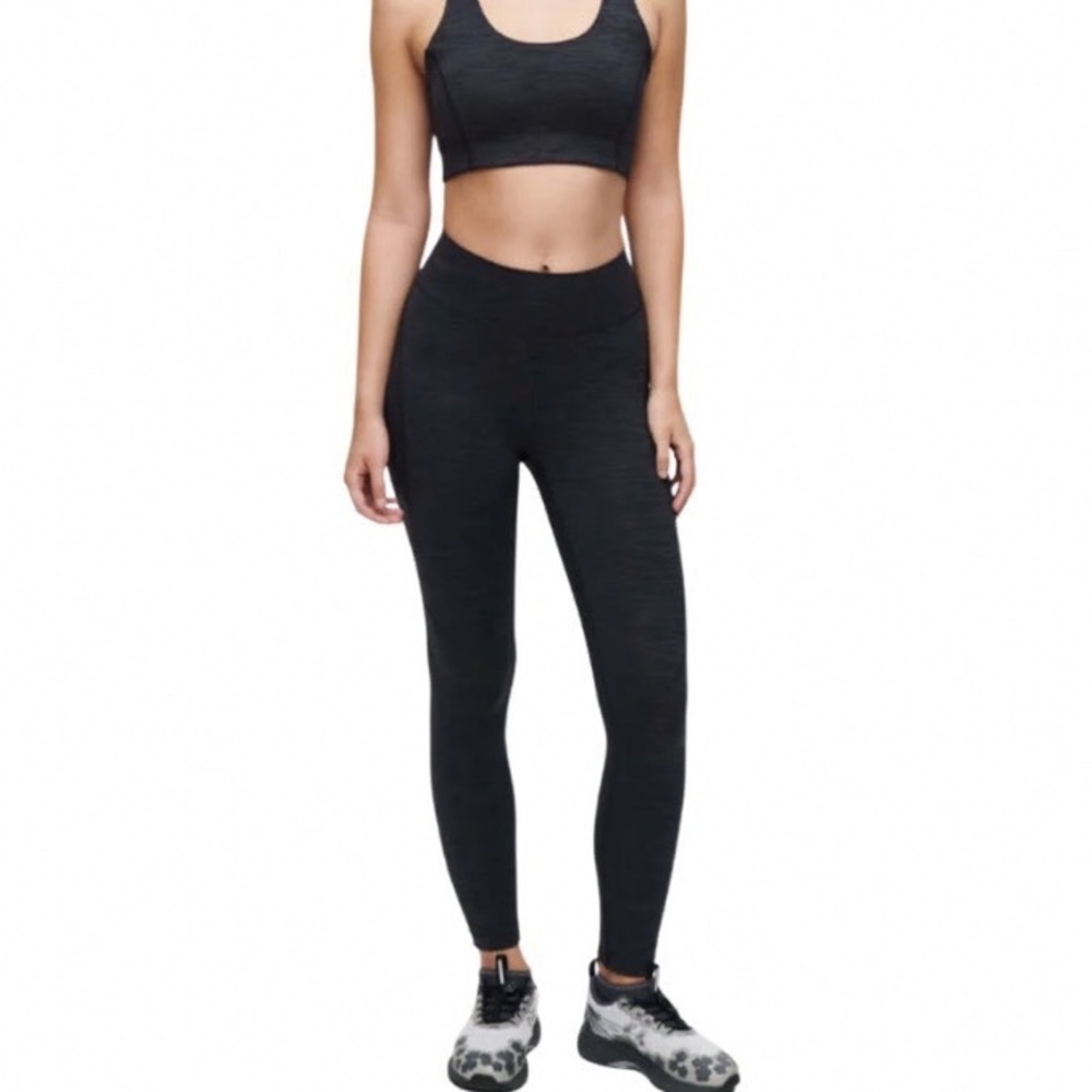 Outdoor Voices TechSweat Core 7/8 Leggings Night Black Heather Medium Pocket
